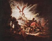 Jacob Gerritsz Cuyp The Angel Is Opening Christ's Tomb oil on canvas